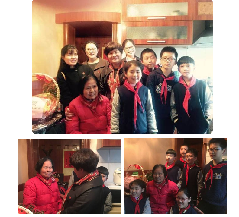 圖4： 2018年3月15日，支部開展“春暖朝暉——我為空巢老人‘送春天’”活動，黨團員帶領少先隊員連續(xù)五年，看望慰問“最美司機”吳斌叔叔的媽媽范奶奶.png